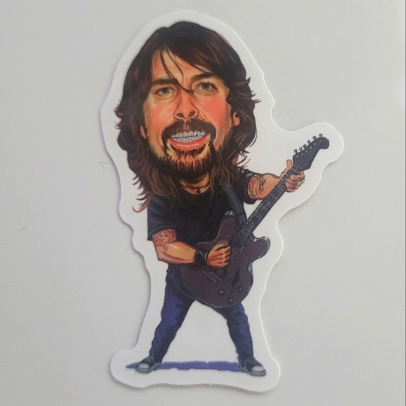 Other - Dave Grohl Foo Fighters Sticker Caricature